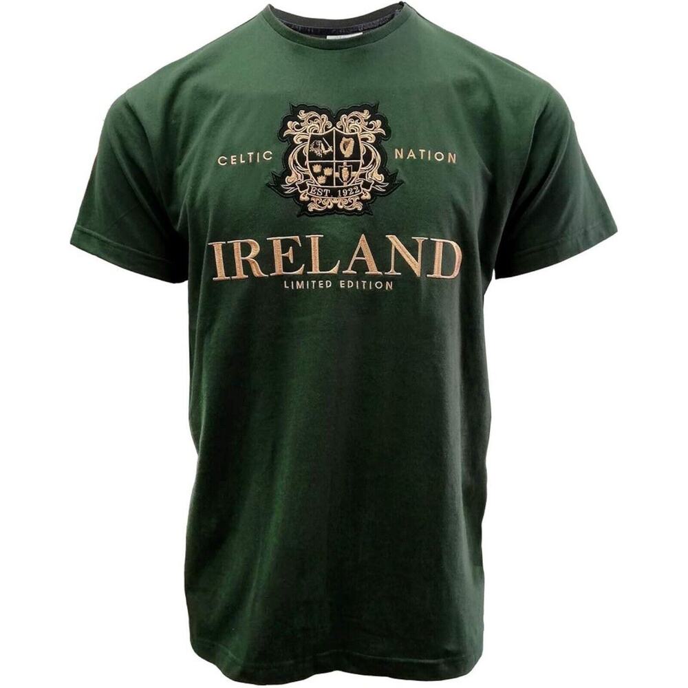Traditional Craft Ireland Green Limited Edition Crest T-Shirt MEDIUM